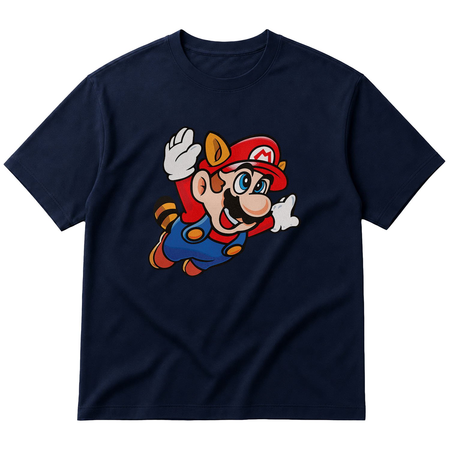 Super Mario Oversize Tişört XL - İndigo Mavisi