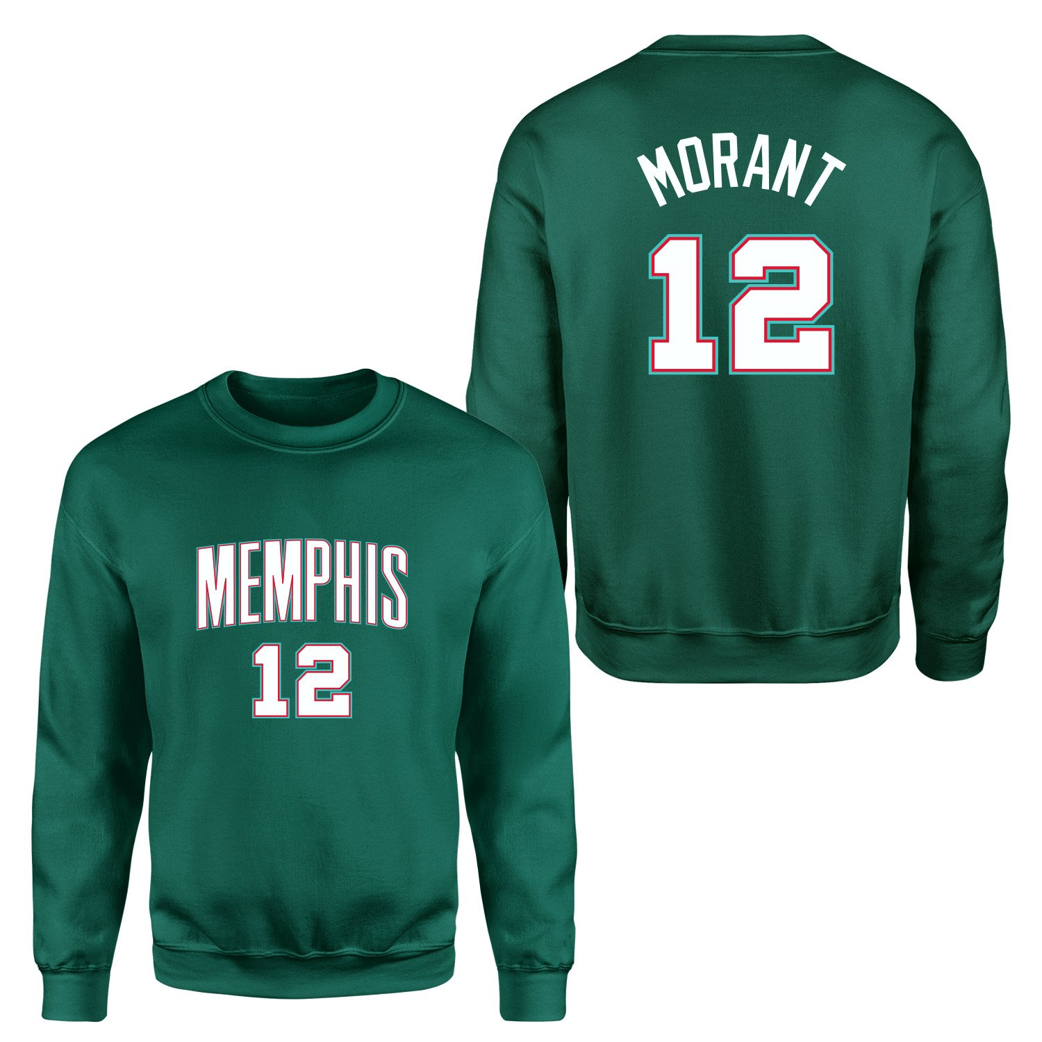 Ja Morant Memphis Forma Sweatshirt S - Nefti Yeşili