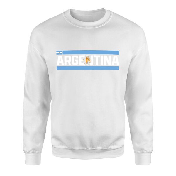 Argentina Sweatshirt M - Beyaz