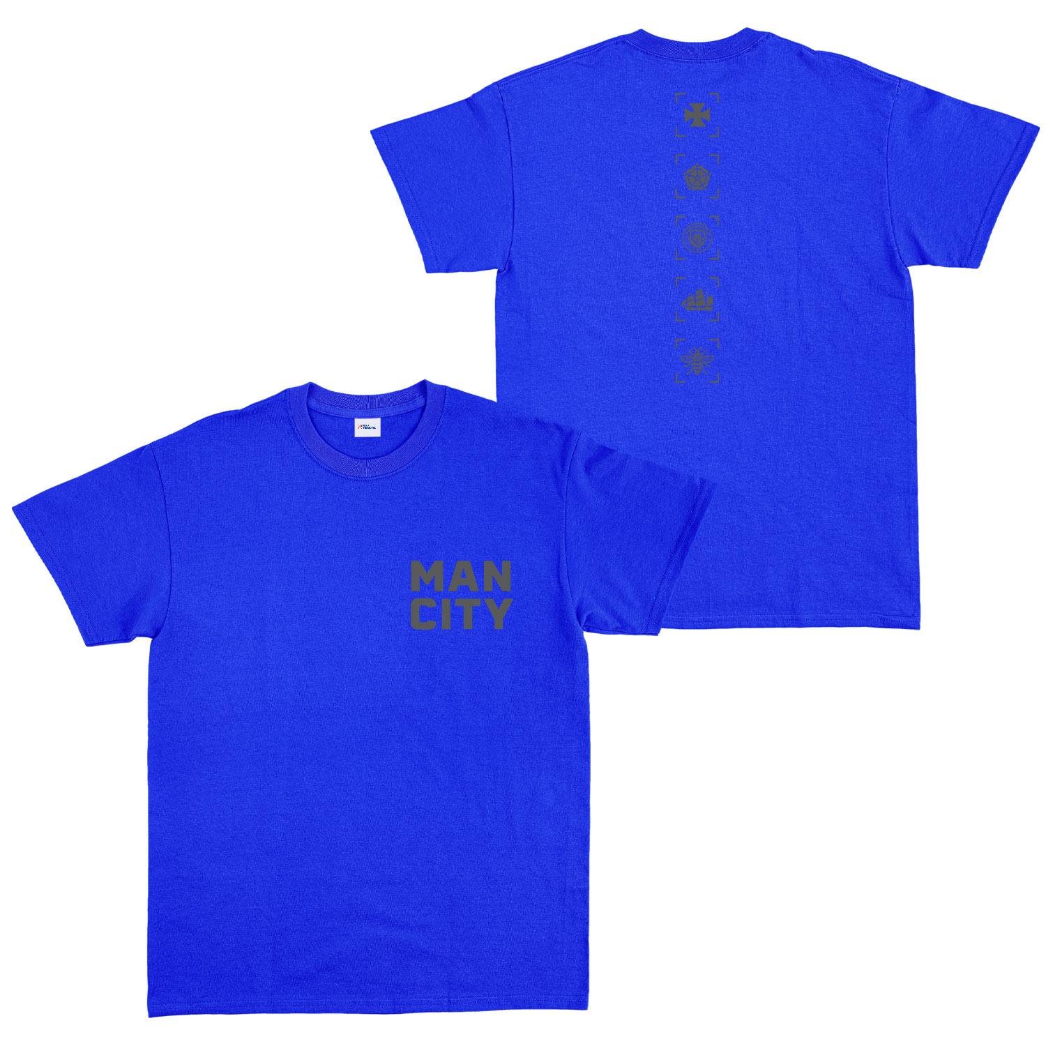 Manchester City Heritage Tişört XL - Mavi