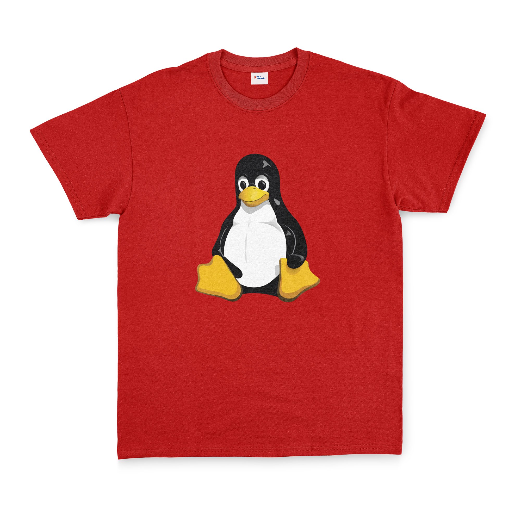 Linux Tux Tişört S - Kırmızı