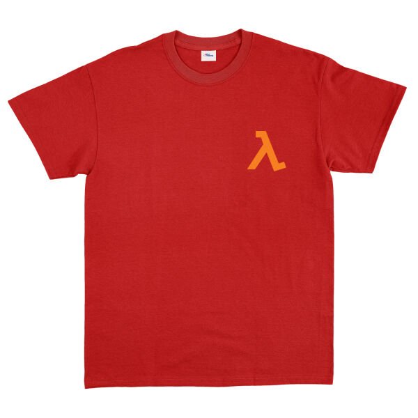 Half-Life Lambda Tişört XL - Kırmızı