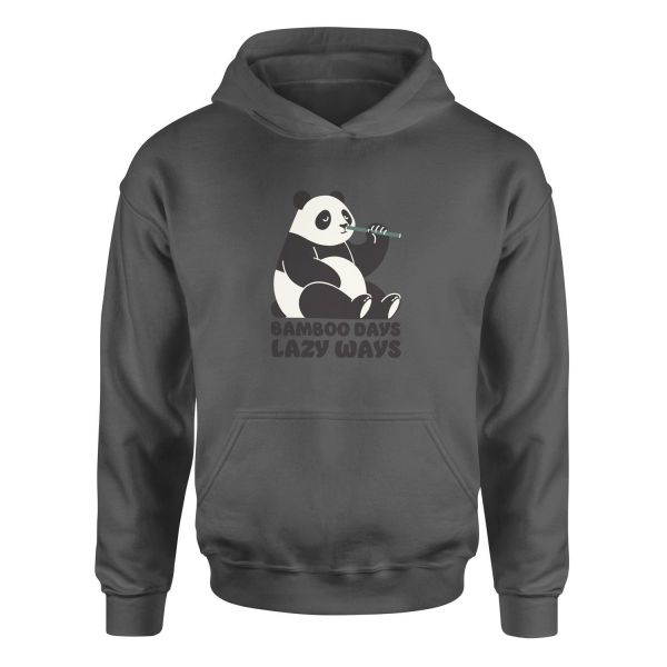 Bamboo Days Lazy Ways Hoodie L - Füme