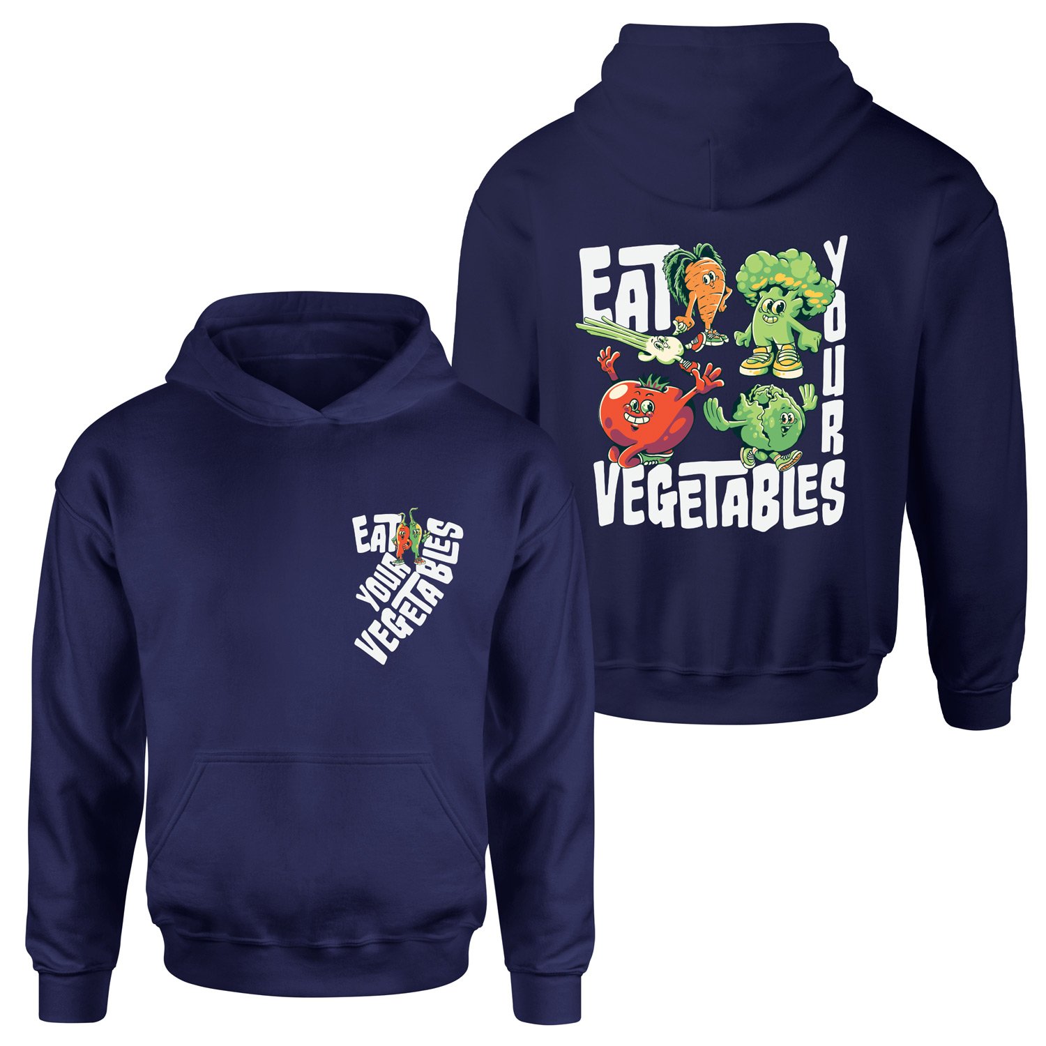Eat Your Vegetables Hoodie M - Lacivert