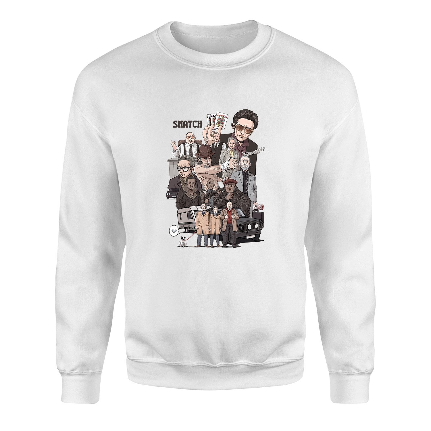 Snatch Movie Sweatshirt M - Beyaz