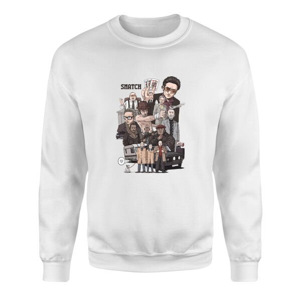 Snatch Movie Sweatshirt M - Beyaz