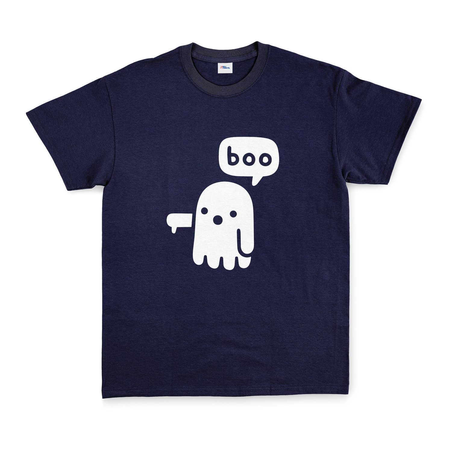 Boo! Tişört L - Lacivert