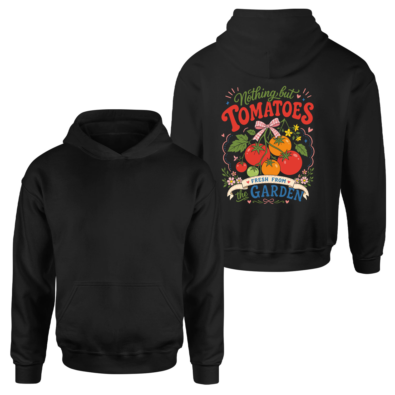 Fresh Tomatoes Hoodie L - Siyah