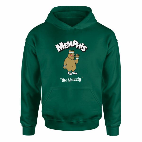 Memphis Cartoon Hoodie M - Nefti Yeşili