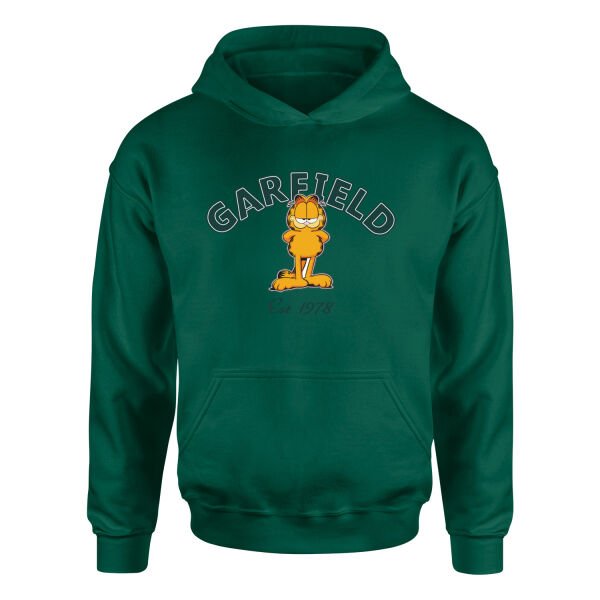 Garfield, est. 1978 Hoodie S - Nefti Yeşili