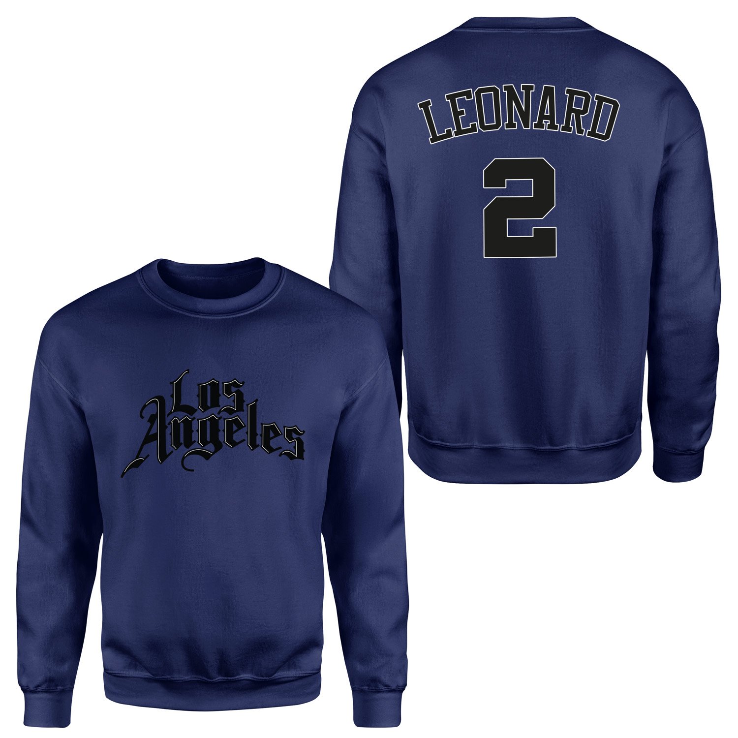 Kawhi Leonard Los Angeles Forma Sweatshirt XL - İndigo Mavisi