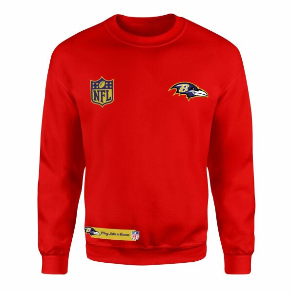 Play Like a Raven Baltimore Ravens MVP Sweatshirt L - Kırmızı