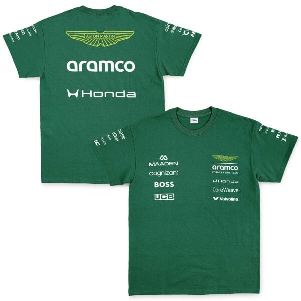Aston Martin Racing 2026 Teamline Tişört L - Nefti Yeşili | OUTLET