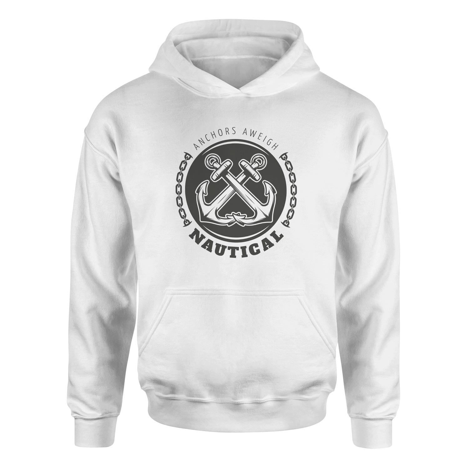 Anchors Aweigh Denizci Hoodie L - Beyaz