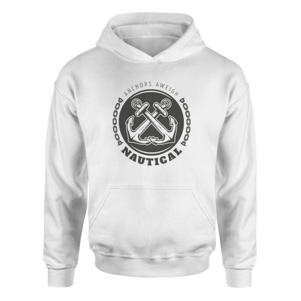 Anchors Aweigh Denizci Hoodie L - Beyaz
