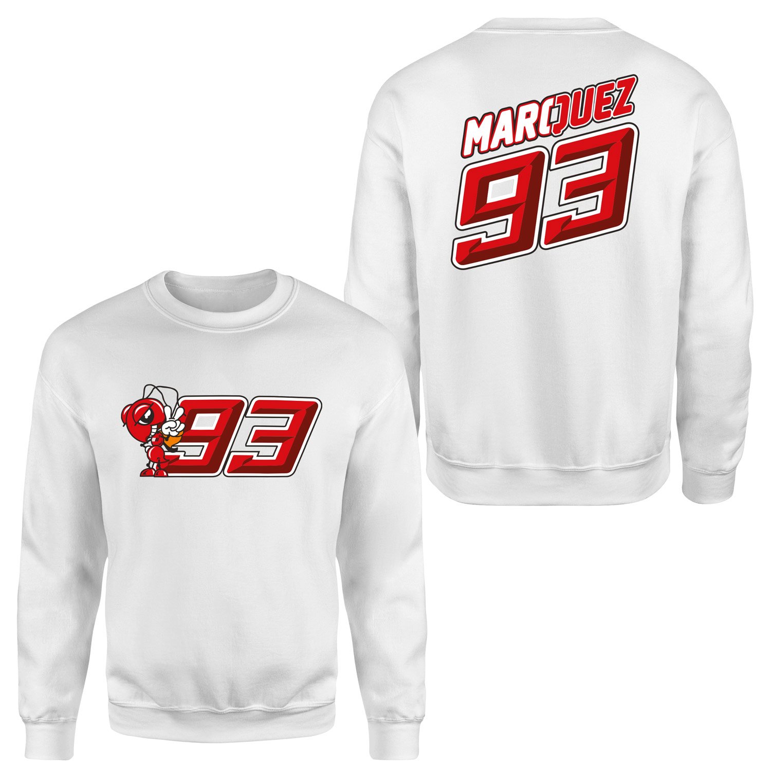 Marc Marquez 93 Sweatshirt XL - Beyaz