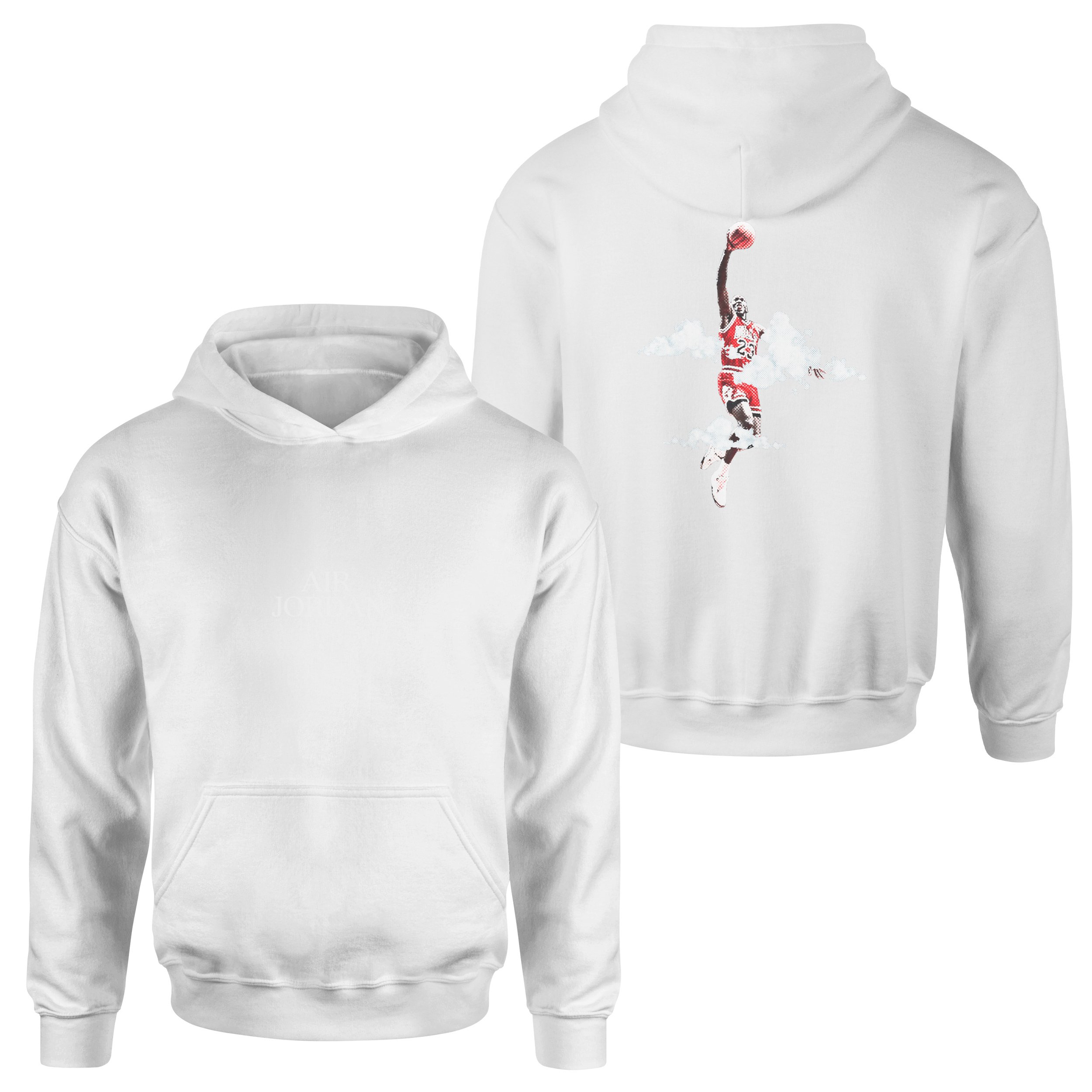 Air Jordan His Airness SE Hoodie M - Beyaz