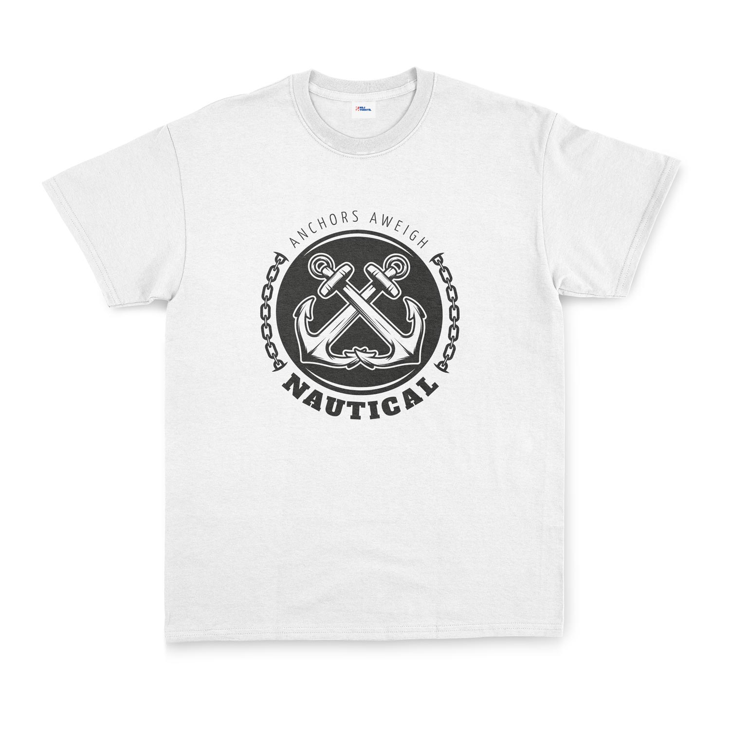 Anchors Aweigh Denizci Tişört XXL - Beyaz
