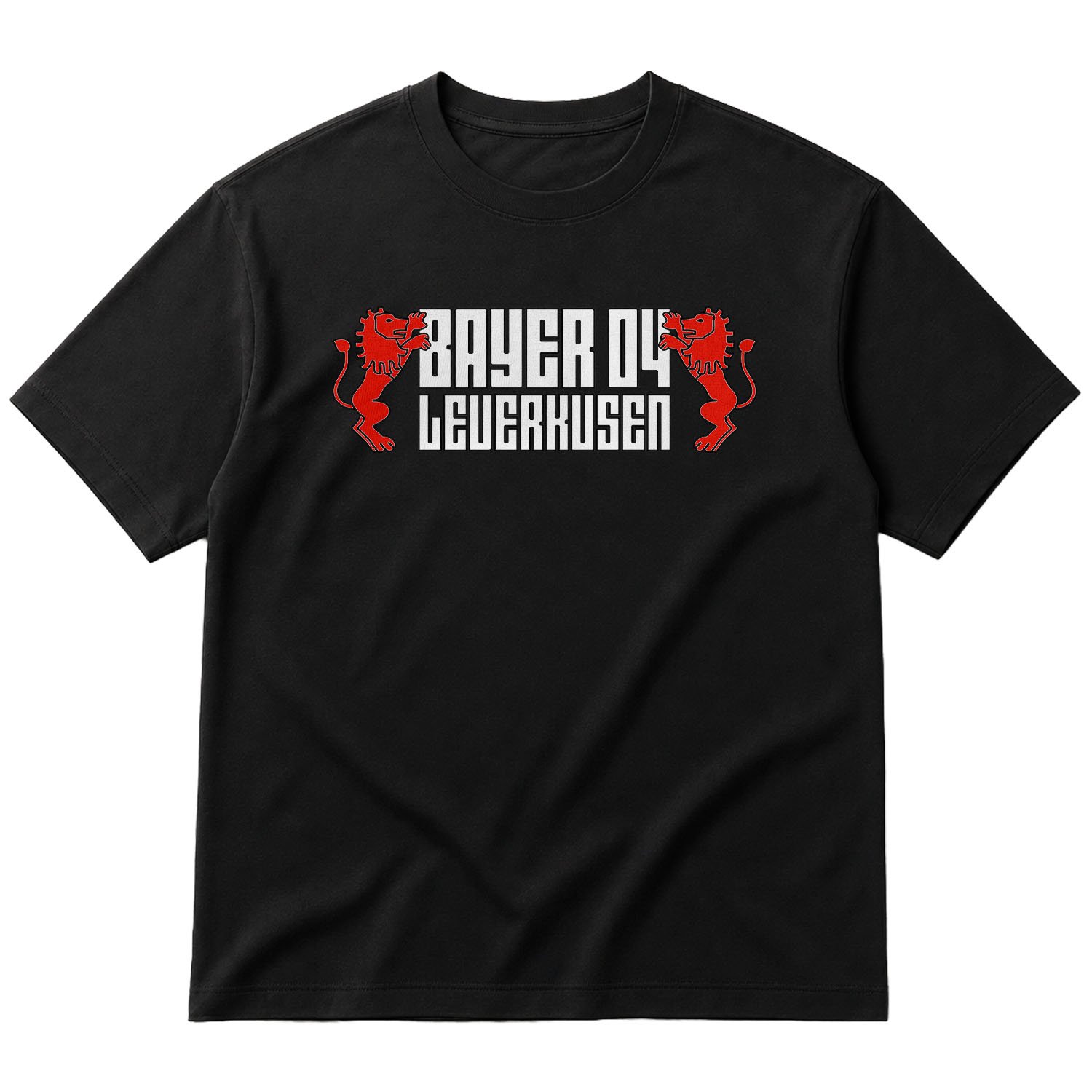 Bayer 04 Leverkusen Oversize Tişört S - Siyah