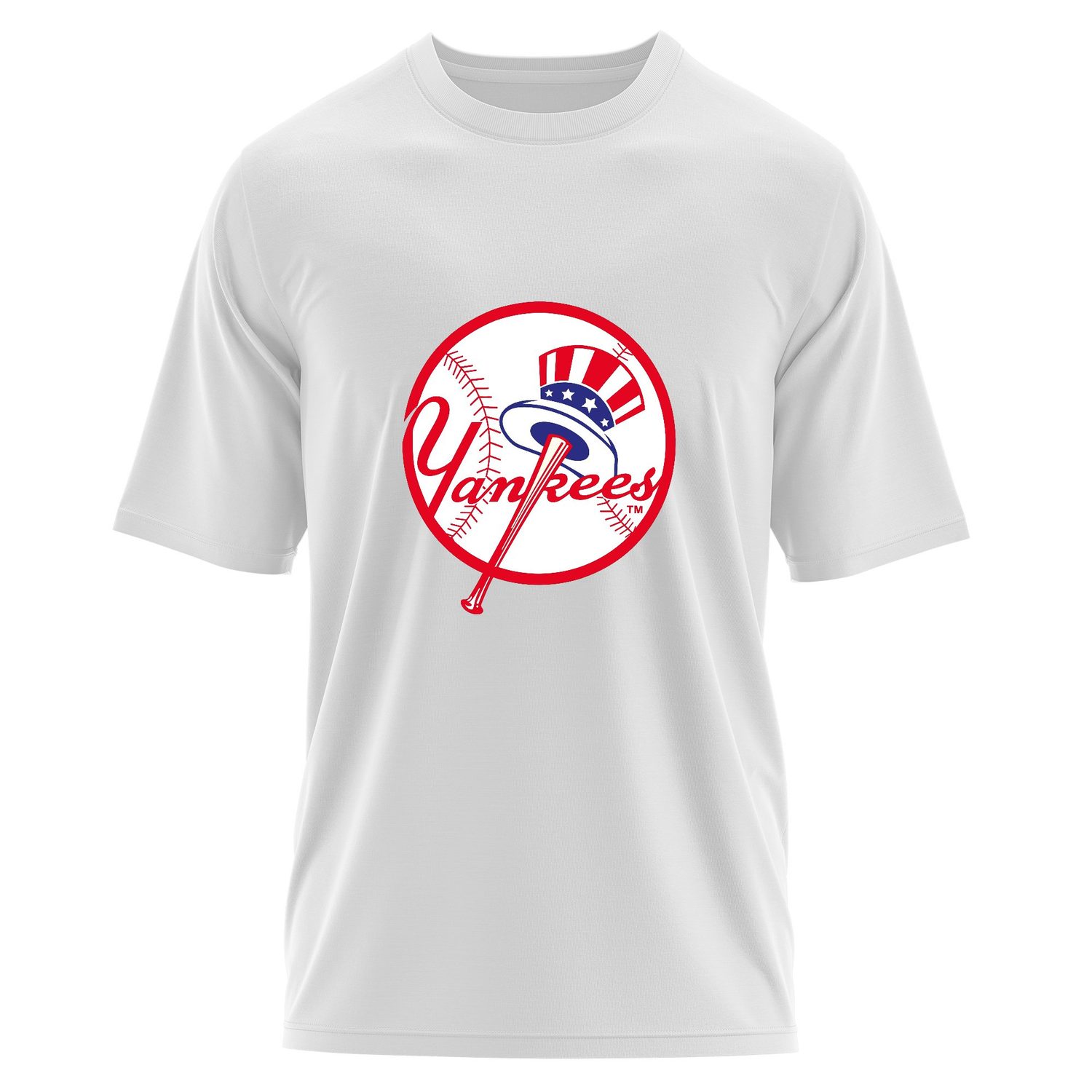 NY Yankees Uncle Sam Oversize Tişört S - Beyaz