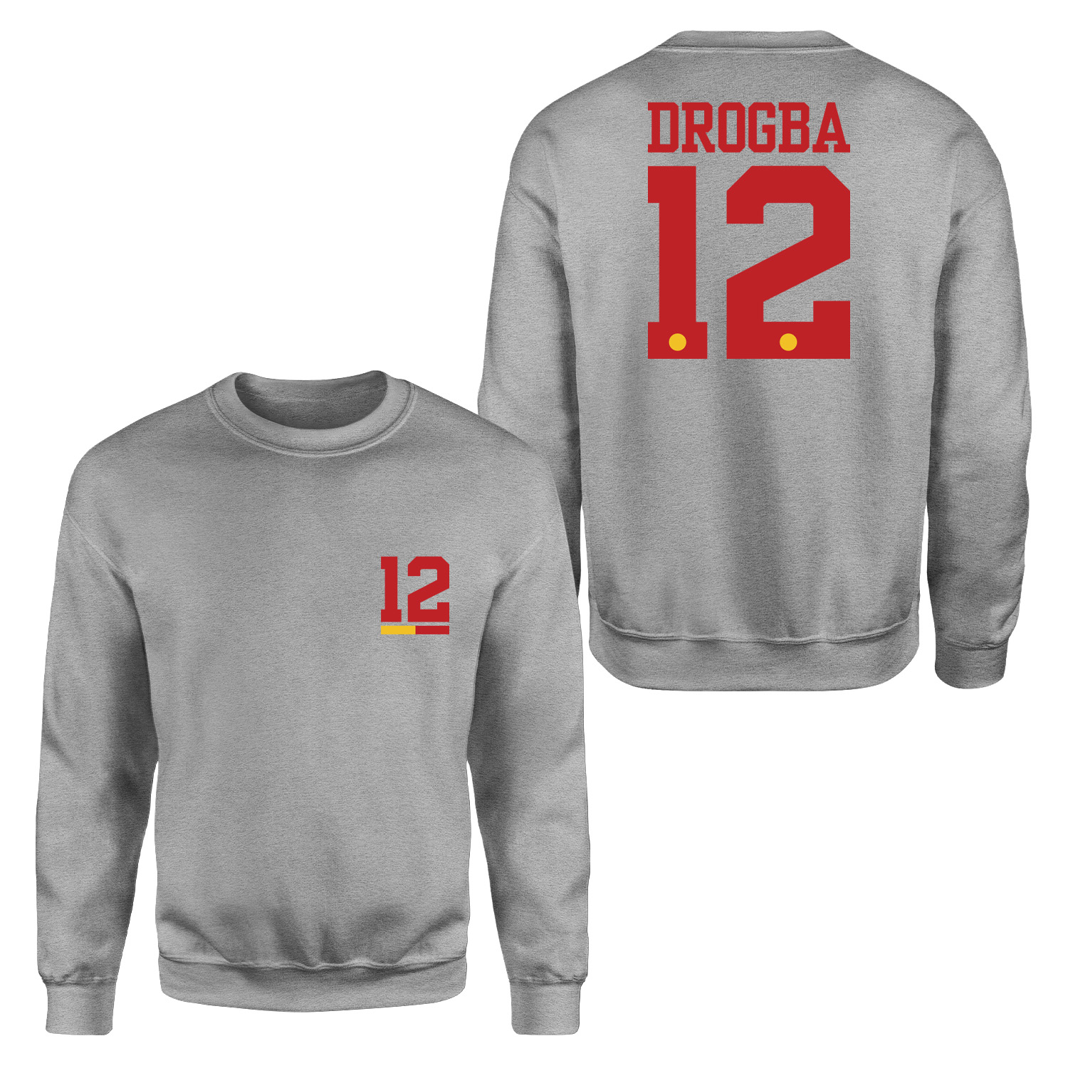 Didier Drogba Forma Sweatshirt S - Gri