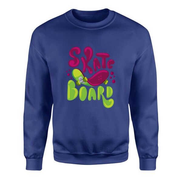 Dripping Skate Sweatshirt S - İndigo Mavisi