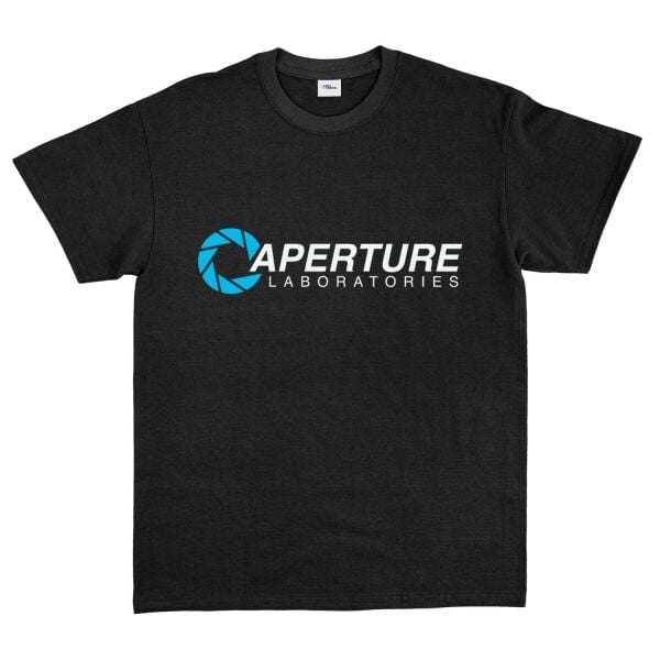 Aperture Laboratories | Half-Life Tişört L - Siyah | OUTLET
