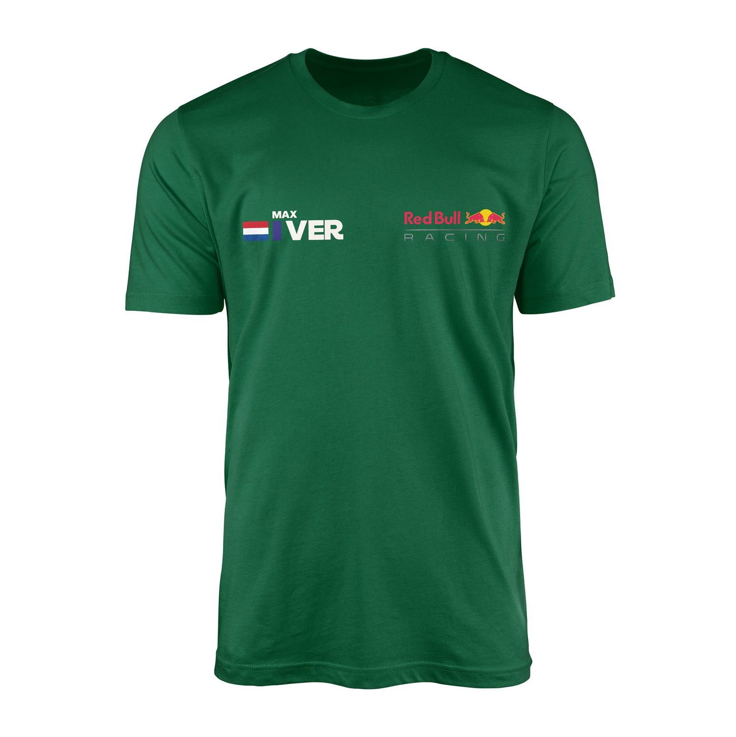 Max Verstappen Name Tag RB Racing Tişört S - Nefti Yeşili