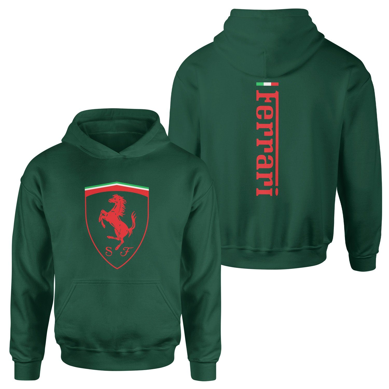 Scuderia Ferrari SE 24 Siyah Hoodie XL - Nefti Yeşili