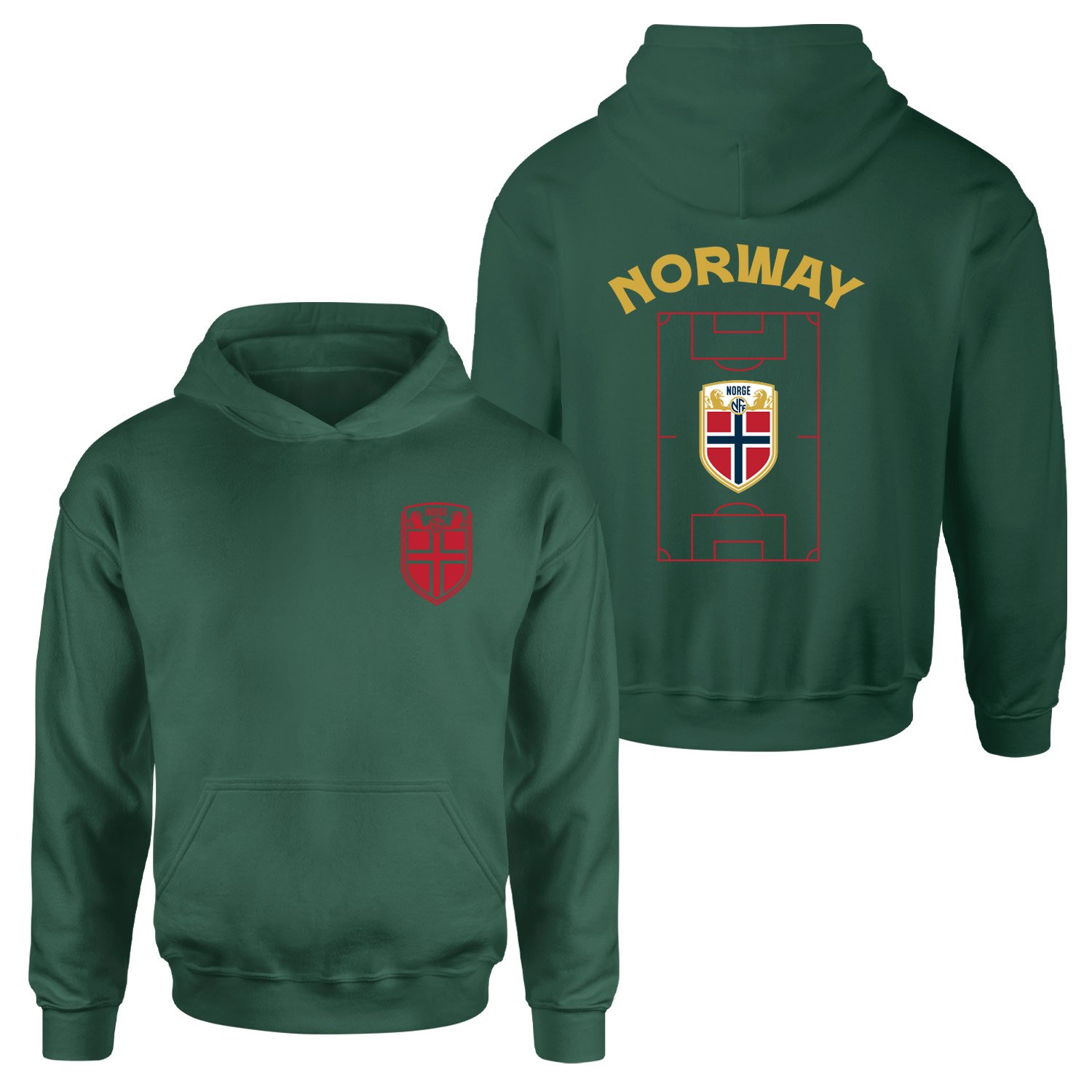 Norveç Dünya Kupası 2026 Hoodie L - Nefti Yeşili