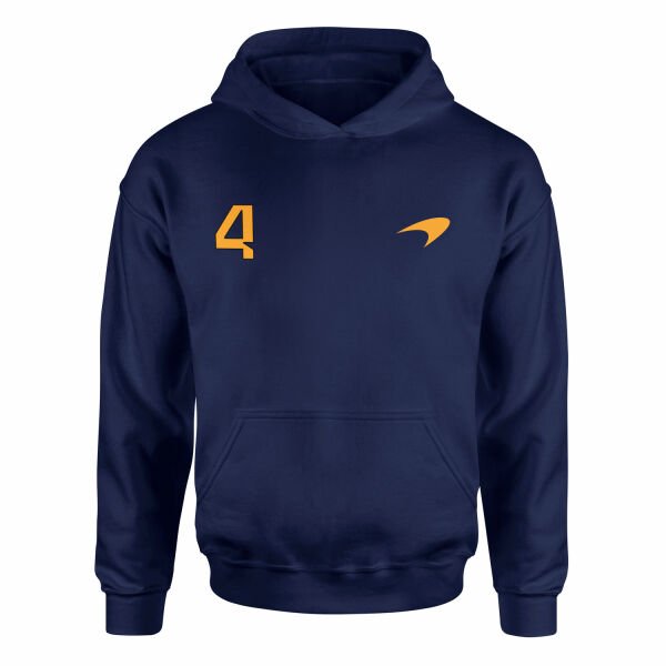 Lando Norris #4 McLaren Racing Hoodie S - İndigo Mavisi