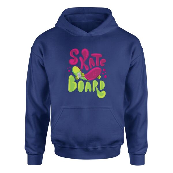 Dripping Skate Hoodie S - İndigo Mavisi