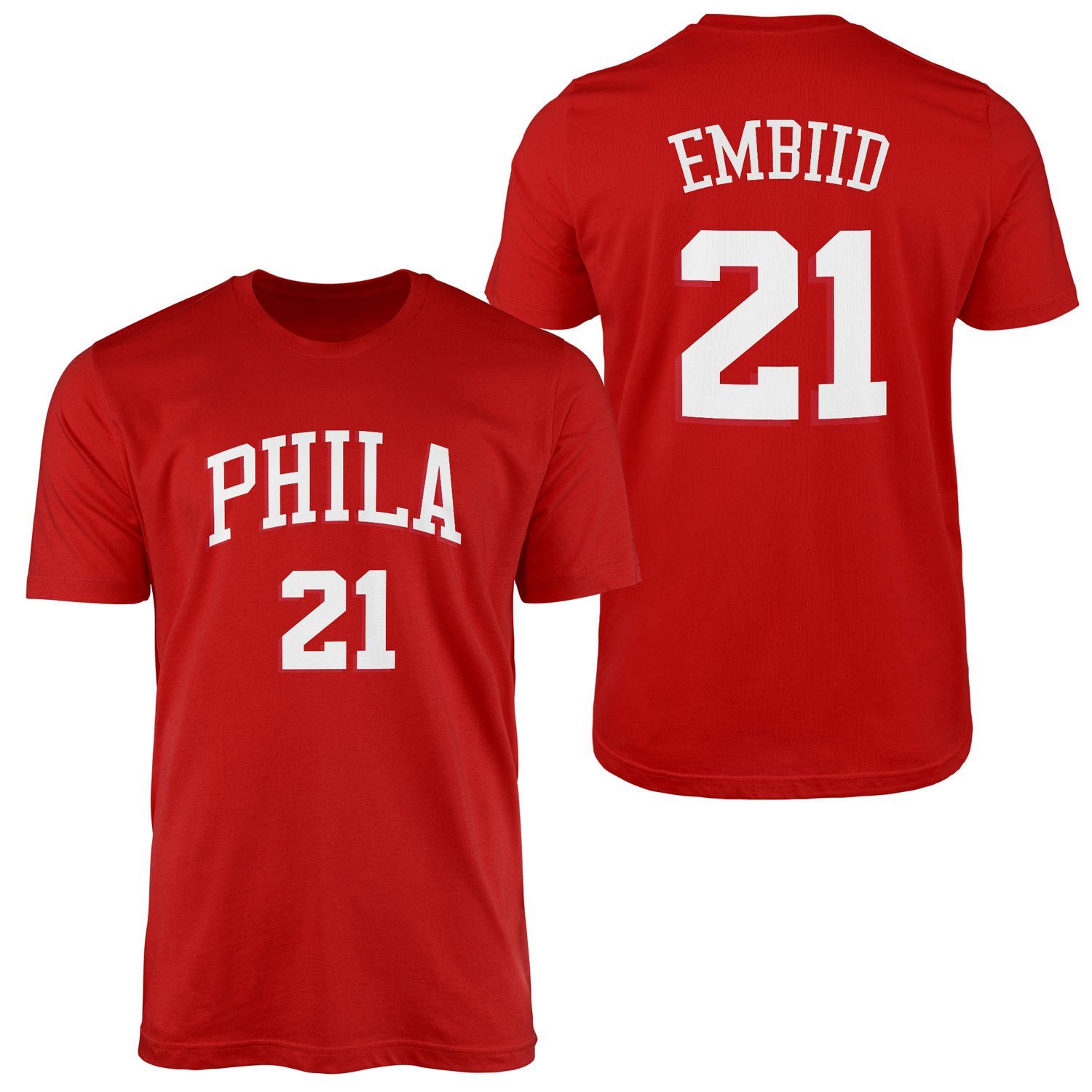 Joel Embiid Philadelphia Forma Tişört XXL - Kırmızı