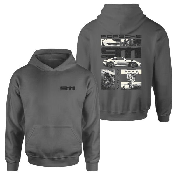 GT3 RS Grunge Hoodie M - Füme