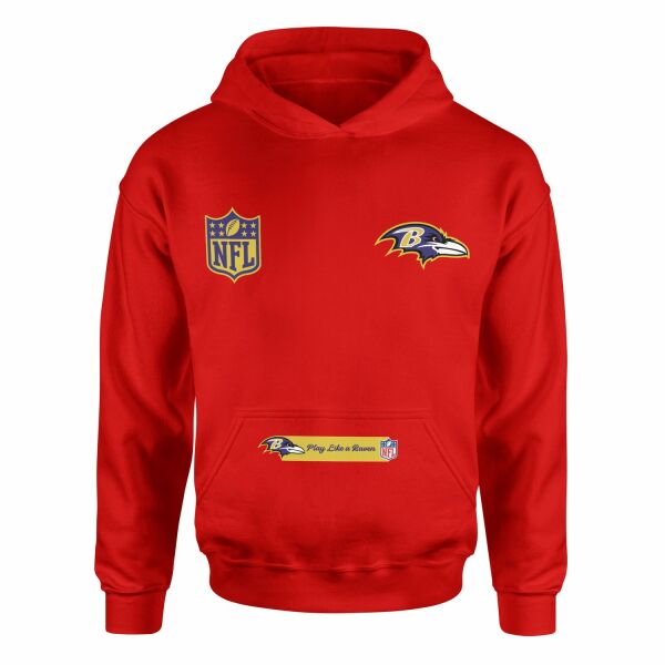 Play Like a Raven Baltimore Ravens MVP Hoodie S - Kırmızı