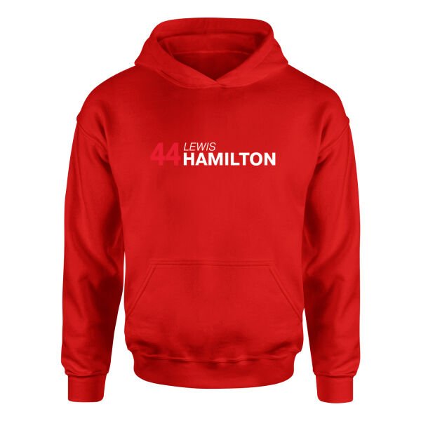 Lewis Hamilton 44 Hoodie S - Kırmızı