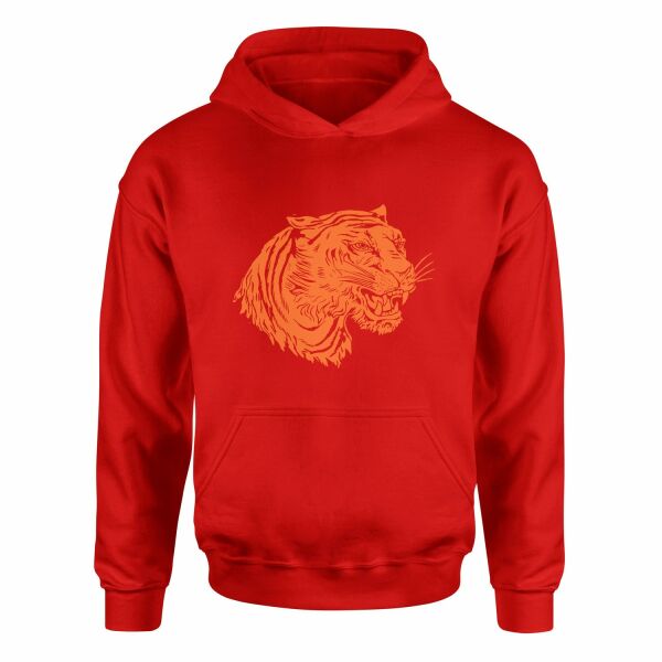 Clemson Tiger Print Hoodie L - Kırmızı