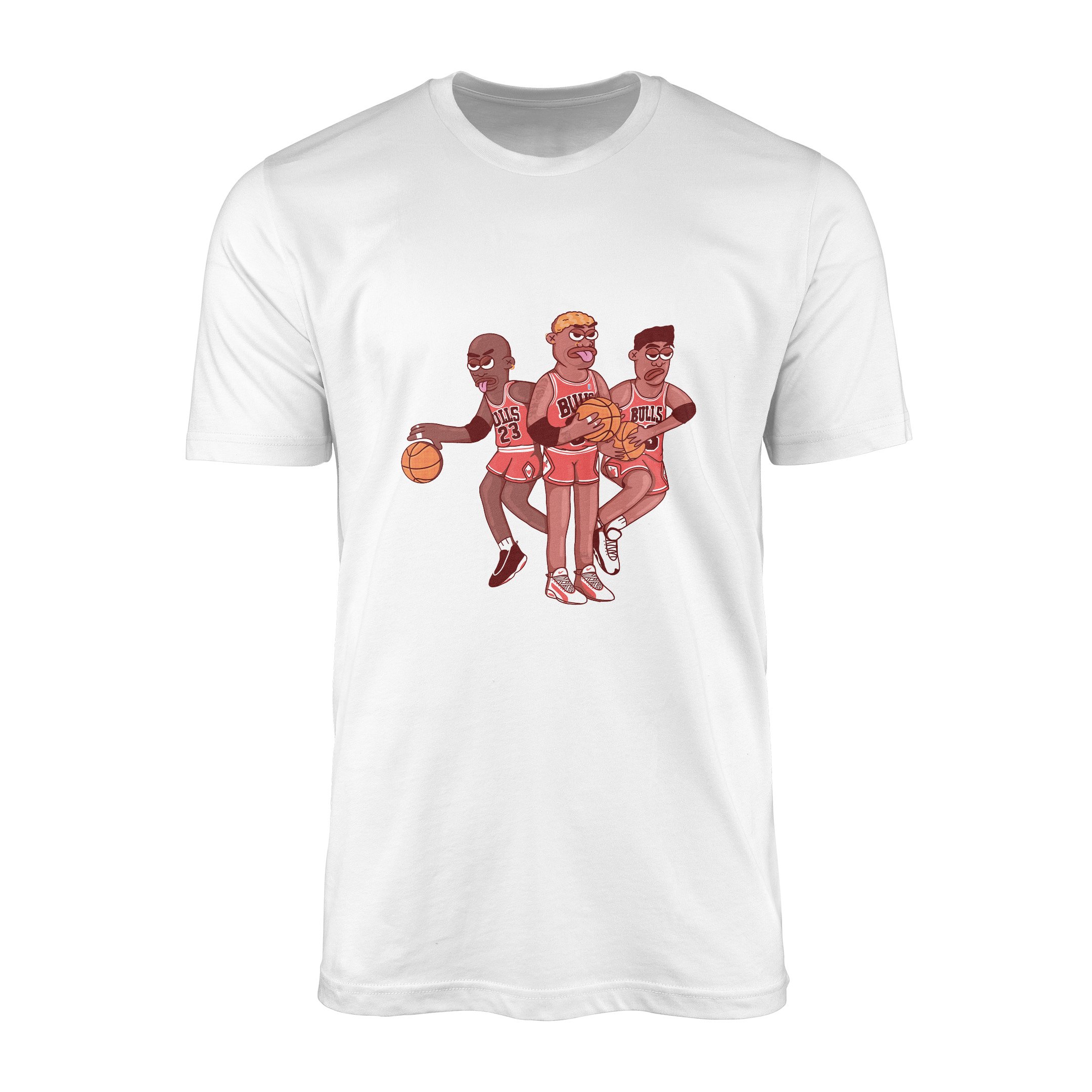 Jordan, Pippen, Rodman II Tişört XXL - Beyaz