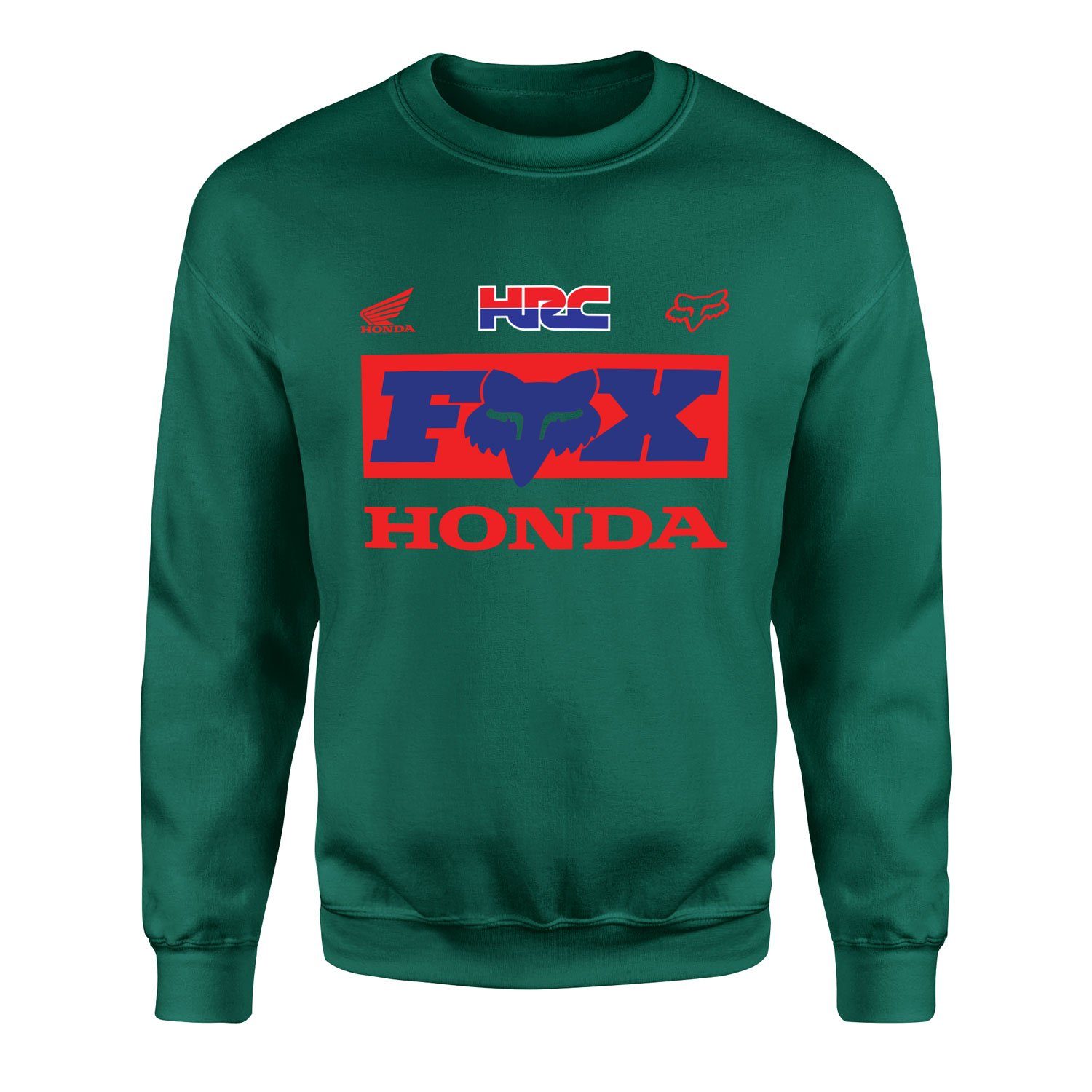 HONDA Racing x Fox Sweatshirt M - Nefti Yeşili