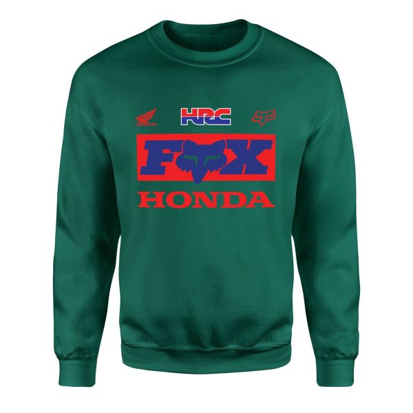 HONDA Racing x Fox Sweatshirt M - Nefti Yeşili