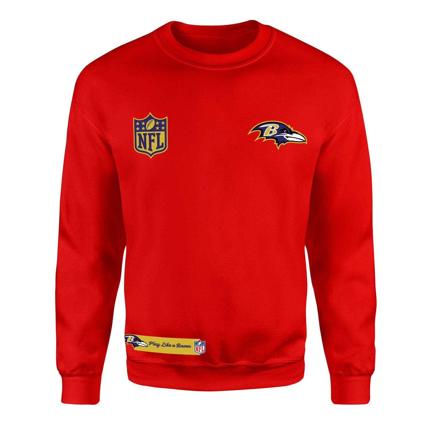 Play Like a Raven Baltimore Ravens MVP Sweatshirt XXL - Kırmızı