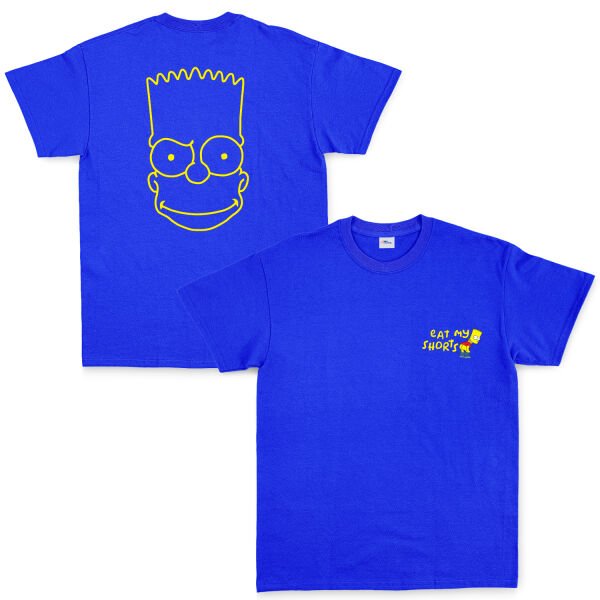 Eat My Shorts Bart Simpson Tişört L - Mavi