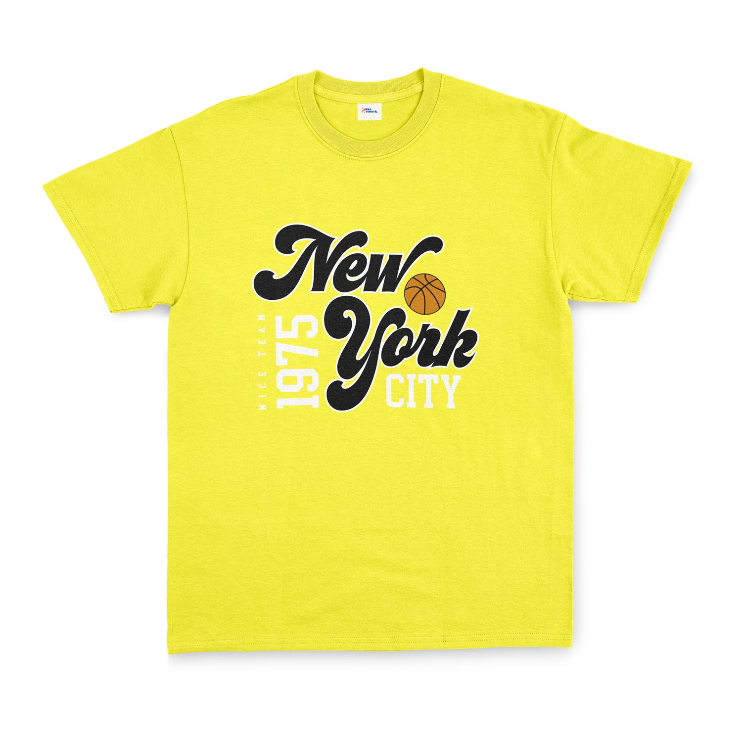 New York City 1975 Tişört S - Sarı