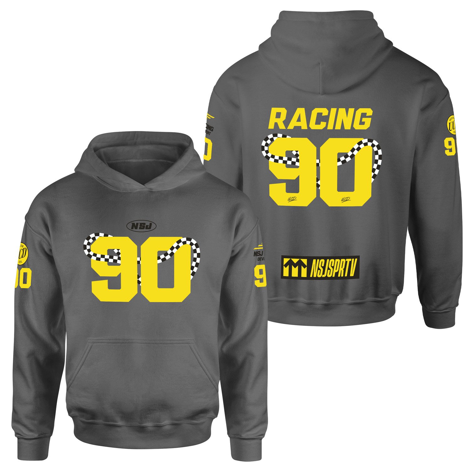 NSJSPRTV Racing Development Teamline Hoodie XXL - Füme