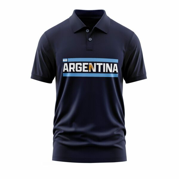 Argentina Polo Tişört XXL - İndigo Mavisi