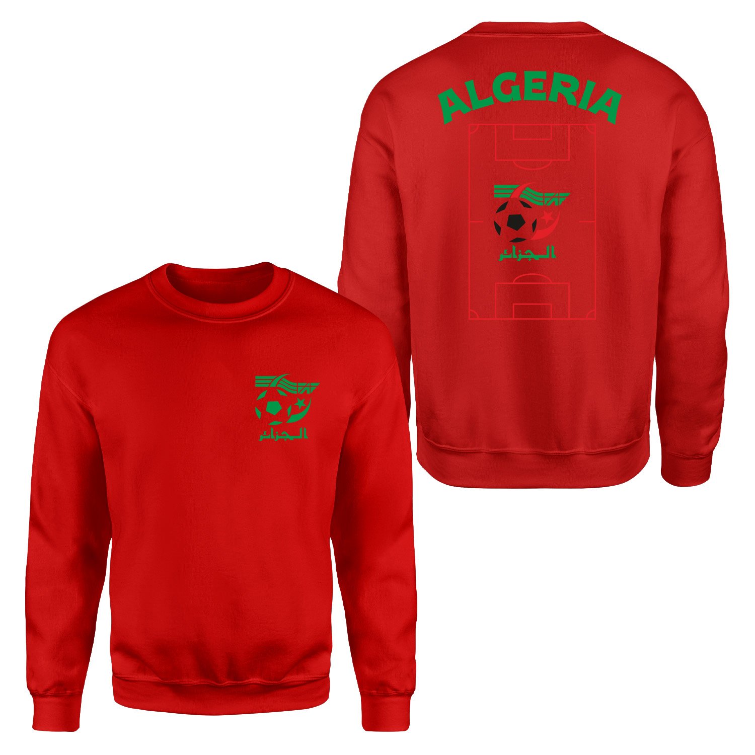 Cezayir Dünya Kupası 2026 Sweatshirt XL - Kırmızı