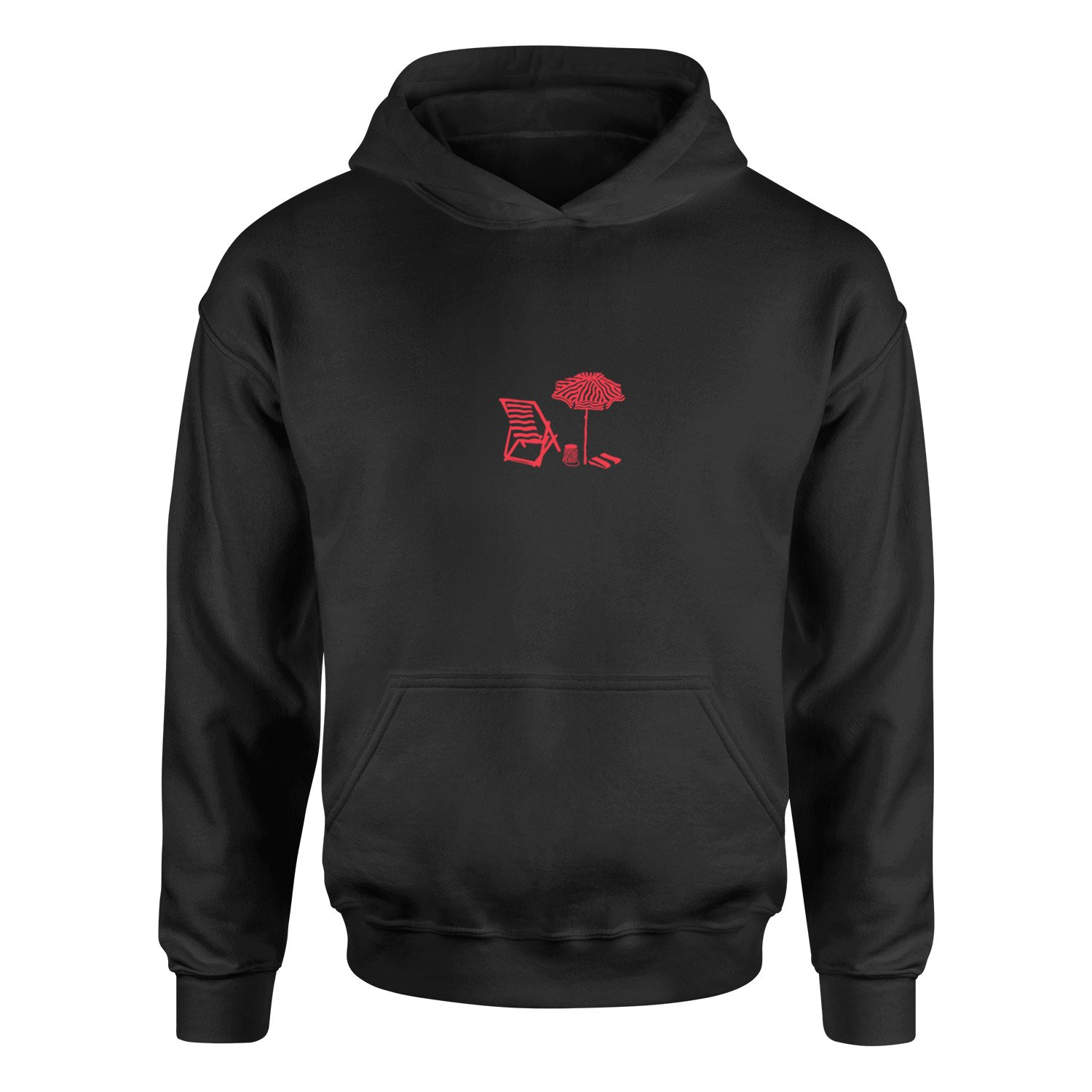Plaj Hoodie S - Siyah