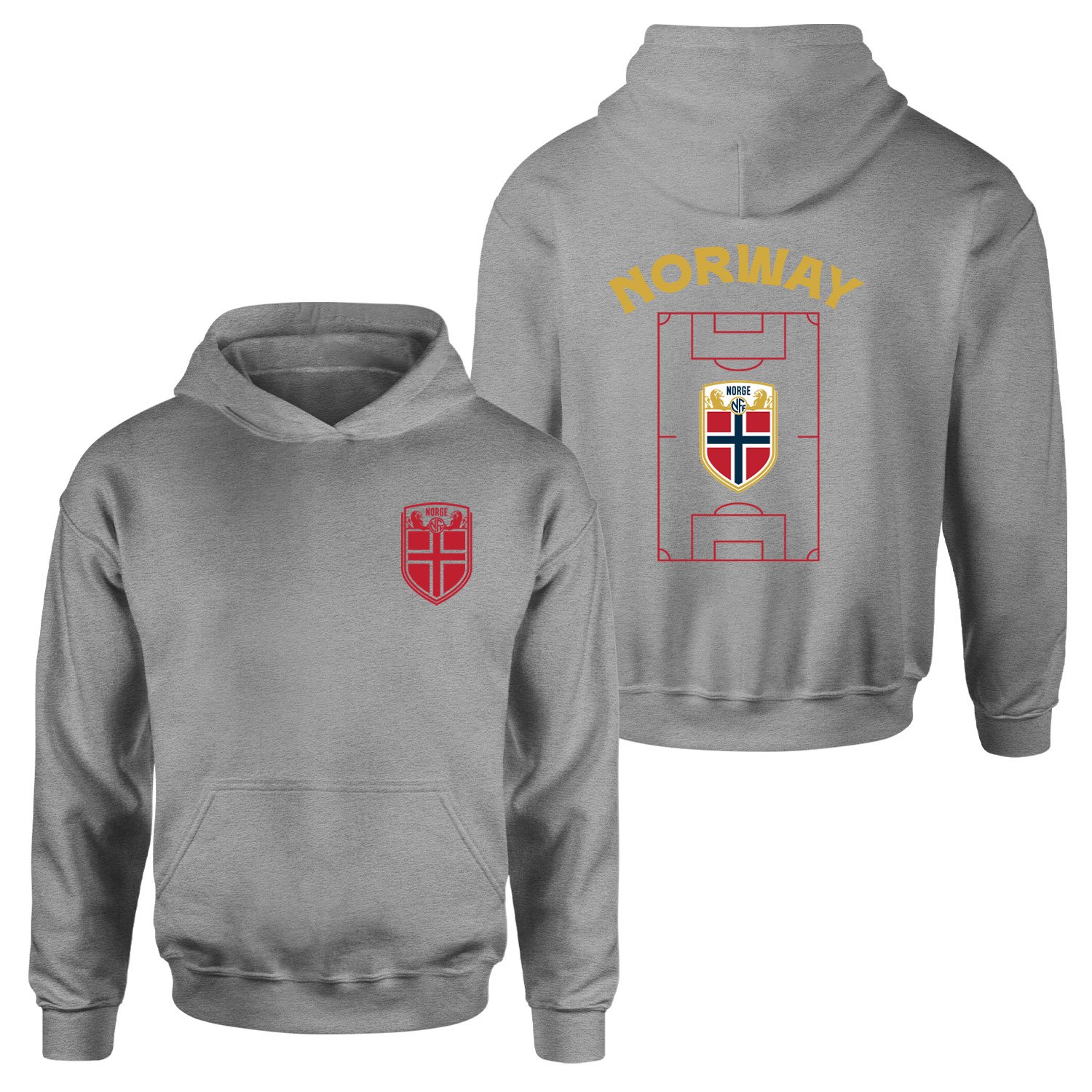 Norveç Dünya Kupası 2026 Hoodie M - Gri