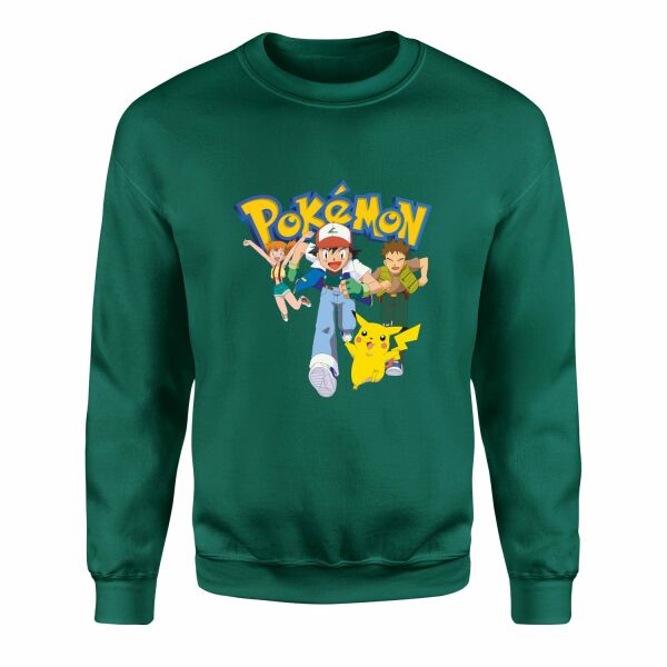 Pokemon Gotta Catch ’em All Sweatshirt S - Nefti Yeşili