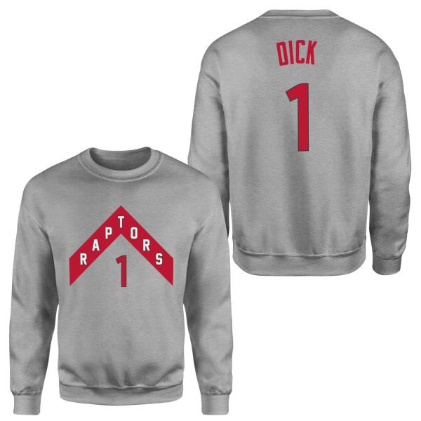 Gradey Dick 1 Raptors Jersey Sweatshirt XL - Gri